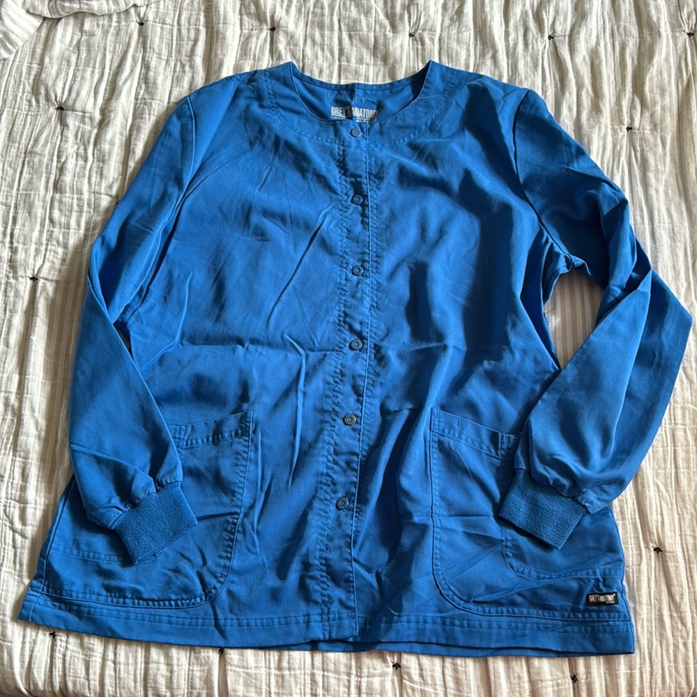 Blue greys anatomy scrub jacket xl